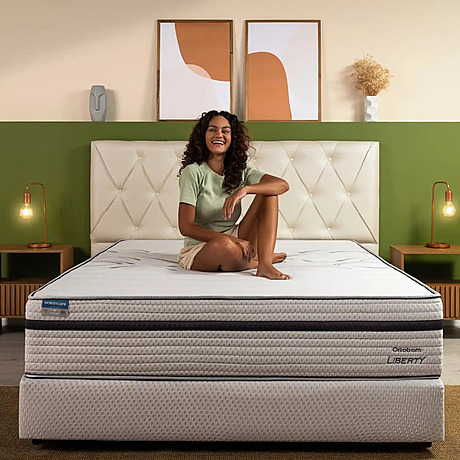 Colchão Ortobom Liberty — molas ensacadas, ideal para casais